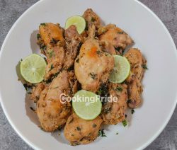 Lemon Pepper Chicken by cookingpride.com served in a white plate